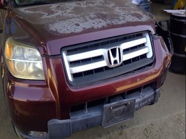 2007 HONDA PILOT, BURGUNDY, EX-L, 3.5L, AT, FWD.  A25157
